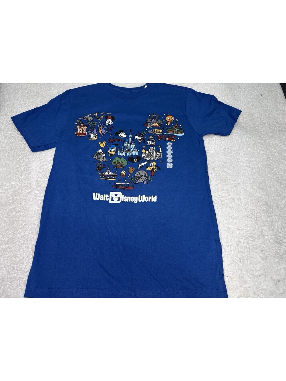 Disney World 2024 Adult T-Shirt Blue Disney Parks Graphic Adult XS NWT
